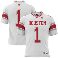 Houston Cougars Football Jersey, White Sportswear Jersey Shirt, Lightweight Breathable Athletic Jersey, Casual Gift for Men