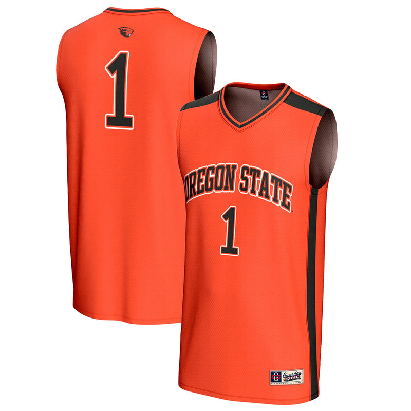 Oregon State Beavers Basketball Jersey, Orange Sportswear Jersey Shirt, Sleeveless Athletic Tank Jersey, Casual Gift for Men, Style 202219842