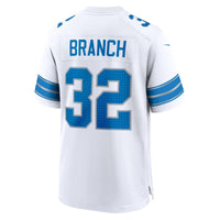 Brian Branch Detroit Lions Football Jersey, White Game Sportswear Jersey Shirt, Lightweight Breathable Athletic Jersey, Casual Gift for Men