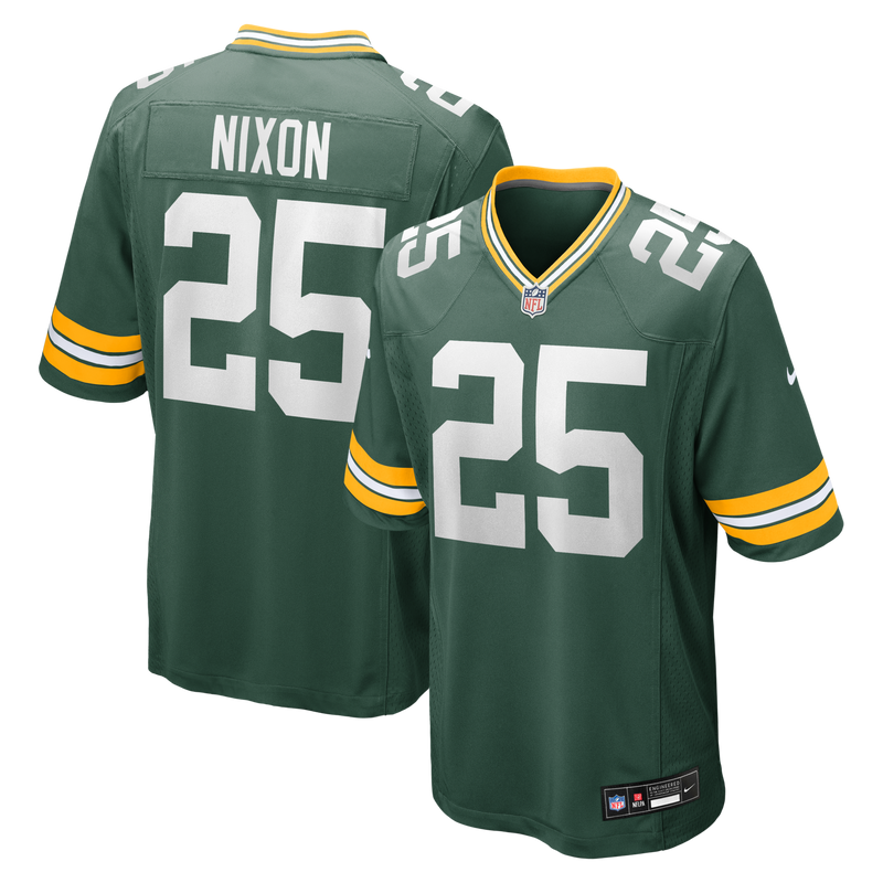 Keisean Nixon Green Bay Packers Football Jersey, Game Sportswear Jersey Shirt, Lightweight Breathable Athletic Jersey, Casual Gift for Men