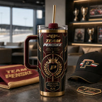 Crown and Laurel - Heritage Crest Tumbler in Oxblood and Gold
