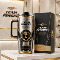 Penske Legacy - Gold and Graphite Trophy Emblem Tumbler