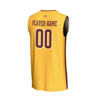 Minnesota Golden Gophers Basketball Jersey, Gold Sportswear Jersey Shirt, Sleeveless Athletic Tank Jersey, Casual Gift for Men, Style 202219818