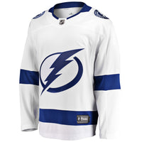 Tampa Bay Lightning Hockey Jersey, White Breakaway Away Sportswear Jersey Shirt, Long Sleeve Hockey Sweater Jersey, Casual Gift for Men