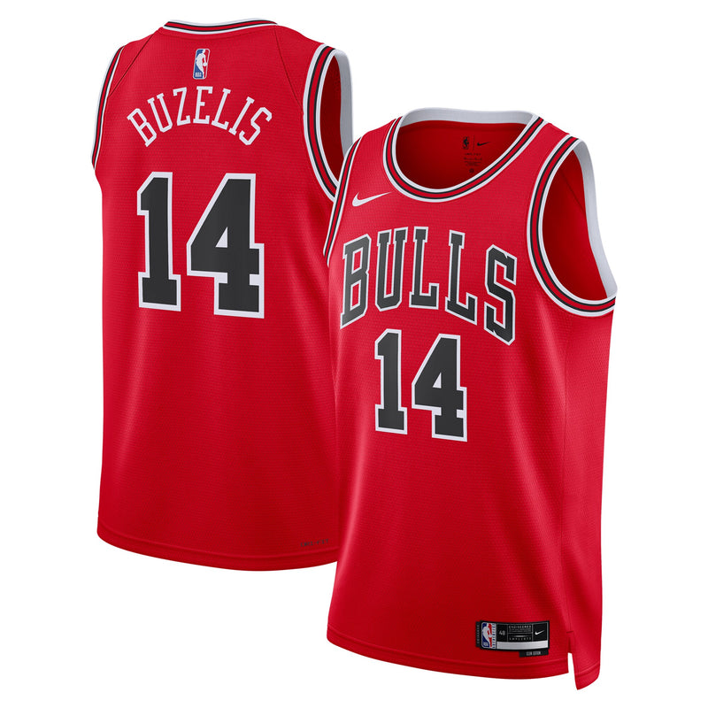 Matas Buzelis Chicago Bulls Basketball Jersey, Red Swingman Sportswear Jersey Shirt, Sleeveless Athletic Tank Jersey, Casual Gift for Men