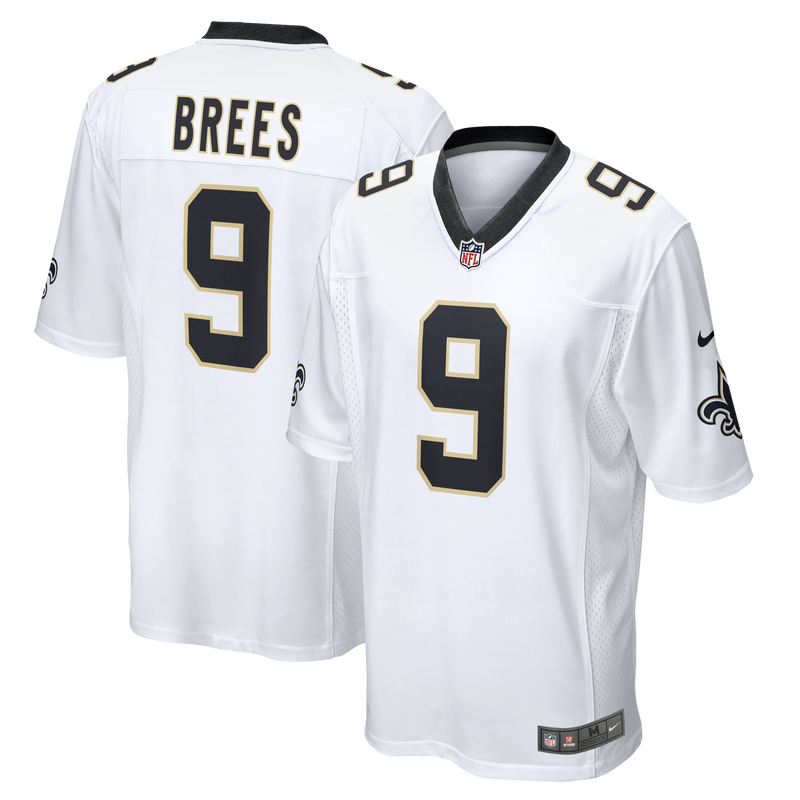 Drew Brees New Orleans Saints Football Jersey, White Game Sportswear Jersey Shirt, Lightweight Breathable Athletic Jersey, Casual Gift for Men