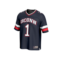 UConn Huskies Football Jersey, Navy Fashion Lightweight Sportswear Jersey Shirt, Lightweight Breathable Athletic Jersey, Casual Gift for Men