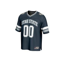 Utah State Aggies Football Jersey, Navy Sportswear Jersey Shirt, Lightweight Breathable Athletic Jersey, Casual Gift for Men, Style 202073226