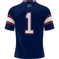 Jackson State Tigers Football Jersey, Navy Sportswear Jersey Shirt, Lightweight Breathable Athletic Jersey, Casual Gift for Men, Style 200425271