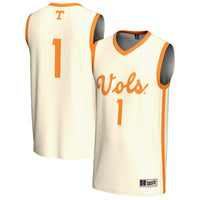 Tennessee Volunteers Lightweight Basketball Jersey, Cream Fashion Sportswear Jersey Shirt, Sleeveless Athletic Tank Jersey, Casual Gift for Men