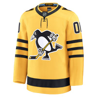 Pittsburgh Penguins Hockey Jersey, Gold Premium Sportswear Jersey Shirt, Long Sleeve Hockey Sweater Jersey, Casual Gift for Men, Style 203133898