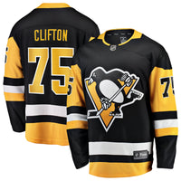 Connor Clifton Pittsburgh Penguins Hockey Jersey, Black Sportswear Jersey Shirt, Long Sleeve Hockey Sweater Jersey, Casual Gift for Men