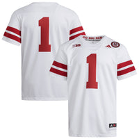 Nebraska Huskers Football Jersey, White Sportswear Jersey Shirt, Lightweight Breathable Athletic Jersey, Casual Gift for Men, Style 202538851