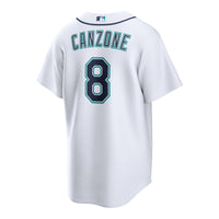 Dominic Canzone Seattle Mariners Baseball Jersey, White Sportswear Jersey Shirt, Lightweight Breathable Athletic Jersey, Casual Gift for Men