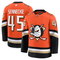 Beckett Sennecke Anaheim Ducks Hockey Jersey, Orange Premium Sportswear Jersey Shirt, Long Sleeve Hockey Sweater Jersey, Casual Gift for Men