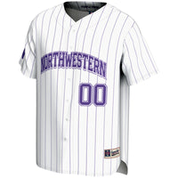 Northwestern Wildcats Baseball Jersey, White Lightweight Sportswear Jersey Shirt, Lightweight Breathable Athletic Jersey, Casual Gift for Men