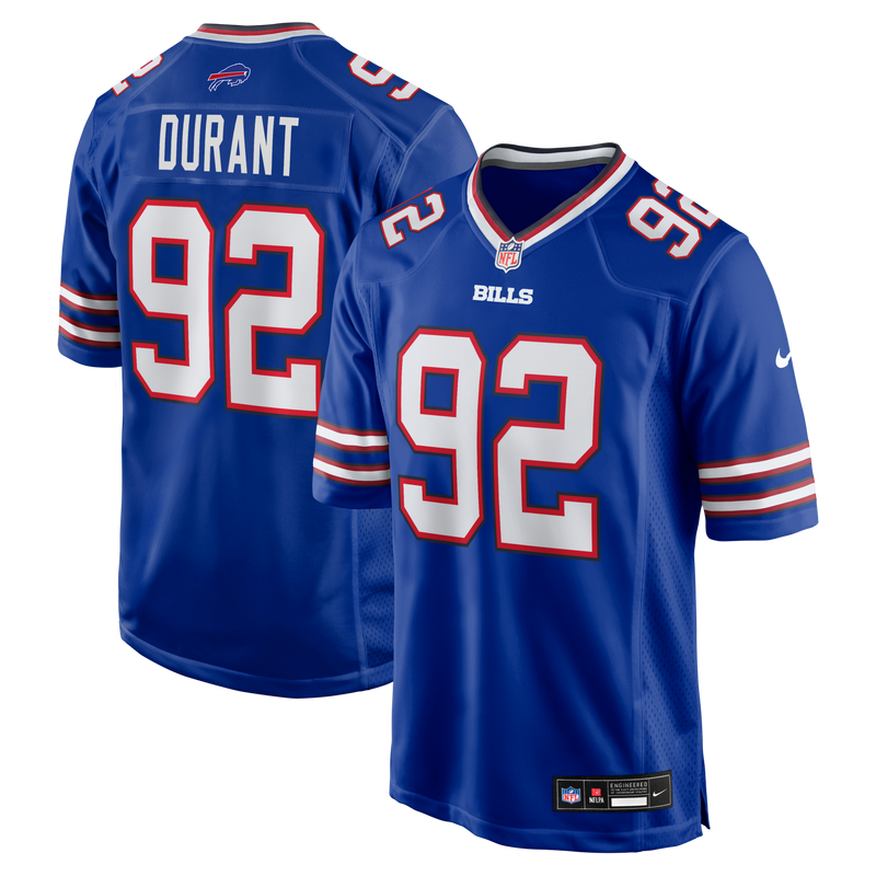 Zane Durant Buffalo Bills Football Jersey, Royal Game Sportswear Jersey Shirt, Lightweight Breathable Athletic Jersey, Casual Gift for Men