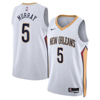 Dejounte Murray New Orleans Pelicans Basketball Jersey, White Sportswear Jersey Shirt, Sleeveless Athletic Tank Jersey, Casual Gift for Men