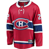 Cole Caufield Montreal Canadiens Hockey Jersey, Red Replica Sportswear Jersey Shirt, Long Sleeve Hockey Sweater Jersey, Casual Gift for Men