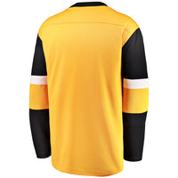 Pittsburgh Penguins Hockey Jersey, Gold Breakaway Alternate Sportswear Jersey Shirt, Long Sleeve Hockey Sweater Jersey, Casual Gift for Men