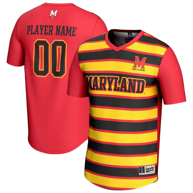 Maryland Terrapins Soccer Jersey, Red Fashion Sportswear Jersey Shirt, Lightweight Breathable Athletic Jersey, Casual Gift for Men
