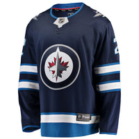 Dylan DeMelo Winnipeg Jets Hockey Jersey, Navy Breakaway Sportswear Jersey Shirt, Long Sleeve Hockey Sweater Jersey, Casual Gift for Men