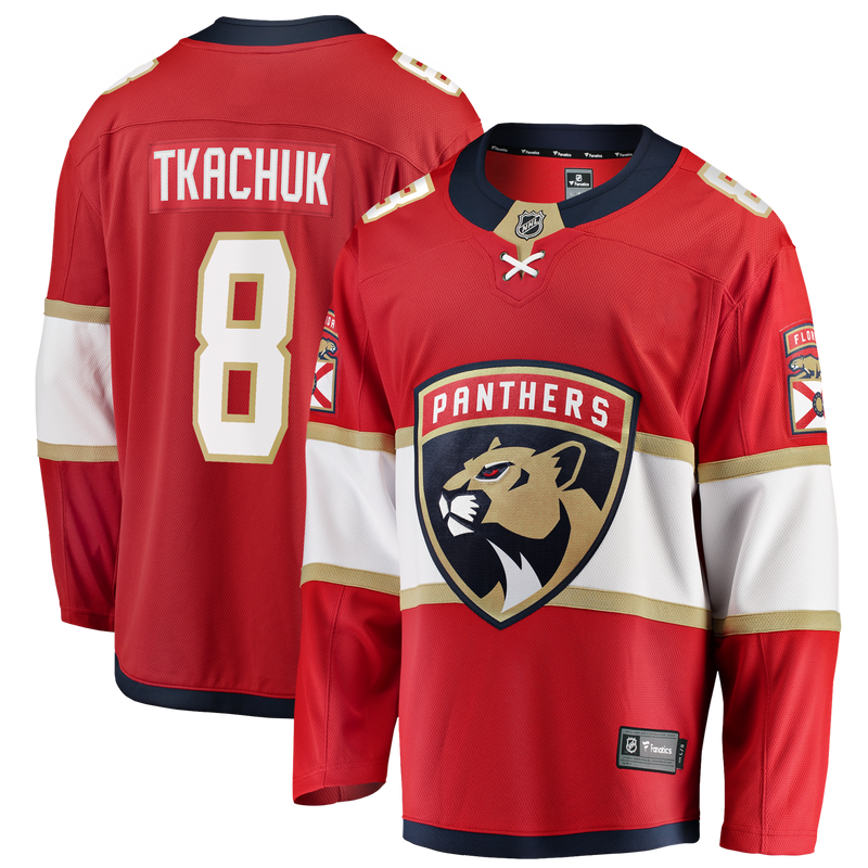 Brady Tkachuk Florida Panthers Hockey Jersey, Red Breakaway Home Sportswear Jersey Shirt, Long Sleeve Hockey Sweater Jersey, Casual Gift for Men