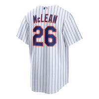 Nolan McLean New York Mets Baseball Jersey, White Replica Sportswear Jersey Shirt, Lightweight Breathable Athletic Jersey, Casual Gift for Men