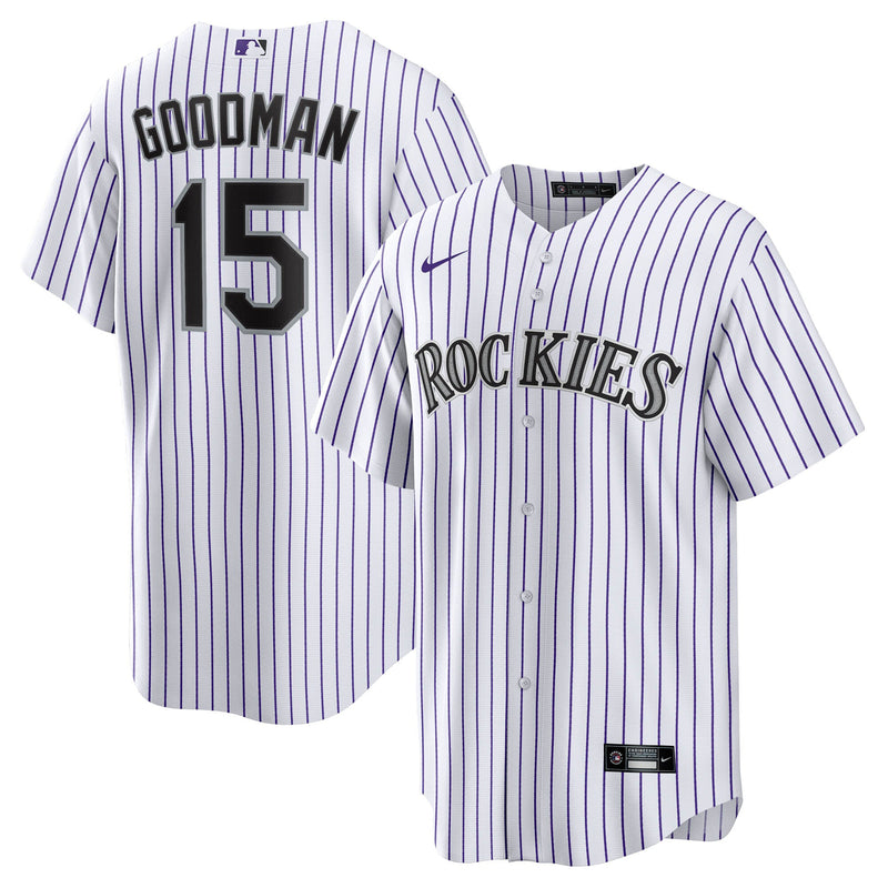 Hunter Goodman Colorado Rockies Baseball Jersey, White Sportswear Jersey Shirt, Lightweight Breathable Athletic Jersey, Casual Gift for Men
