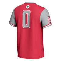 Ohio State Buckeyes Softball Jersey, Scarlet Lightweight Sportswear Jersey Shirt, Lightweight Breathable Athletic Jersey, Casual Gift for Men