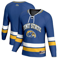 Kent State Golden Flashes Hockey Jersey, Navy Sportswear Jersey Shirt, Long Sleeve Hockey Sweater Jersey, Casual Gift for Men