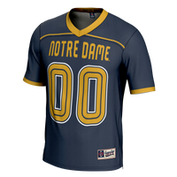 Notre Dame Fighting Irish Lacrosse Jersey, Navy Lightweight Sportswear Jersey Shirt, Lightweight Breathable Athletic Jersey, Casual Gift for Men