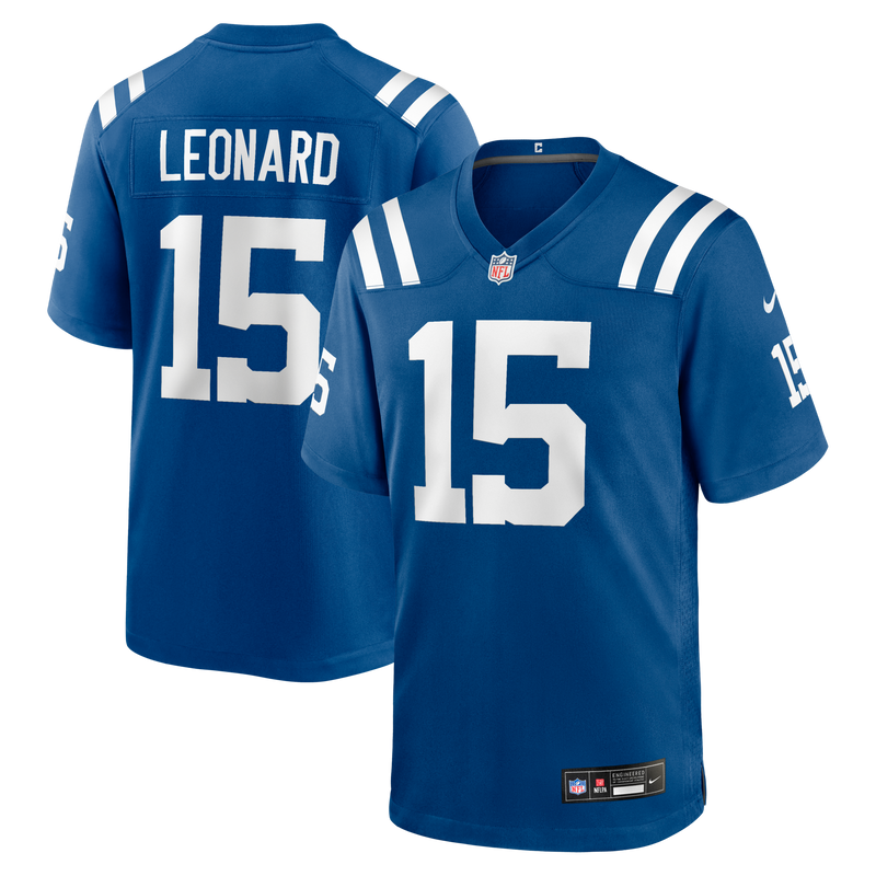 Riley Leonard Indianapolis Colts Football Jersey, Royal Sportswear Jersey Shirt, Lightweight Breathable Athletic Jersey, Casual Gift for Men