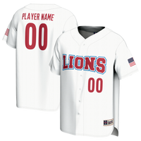 Loyola Marymount Lions Baseball Jersey, White Lightweight Sportswear Jersey Shirt, Lightweight Breathable Athletic Jersey, Casual Gift for Men