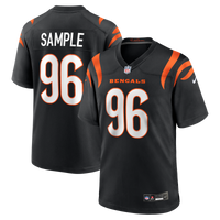 Cam Sample Cincinnati Bengals Football Jersey, Black Game Sportswear Jersey Shirt, Lightweight Breathable Athletic Jersey, Casual Gift for Men