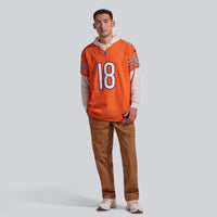 Caleb Williams Chicago Bears Football Jersey, Orange Elite Sportswear Jersey Shirt, Lightweight Breathable Athletic Jersey, Casual Gift for Men