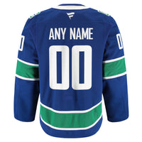 Vancouver Canucks Hockey Jersey, Blue Authentic Sportswear Jersey Shirt, Long Sleeve Hockey Sweater Jersey, Casual Gift for Men, Style 202056764