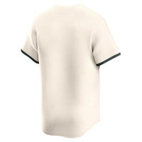 Natural Michigan State Spartans Baseball Jersey, Limited Sportswear Jersey Shirt, Lightweight Breathable Athletic Jersey, Casual Gift for Men
