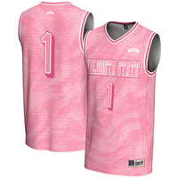 Valdosta State Blazers Basketball Jersey, Pink Fashion Lightweight Sportswear Jersey Shirt, Sleeveless Athletic Tank Jersey, Casual Gift for Men