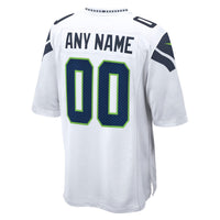 Seattle Seahawks Football Jersey, White Game Sportswear Jersey Shirt, Lightweight Breathable Athletic Jersey, Casual Gift for Men