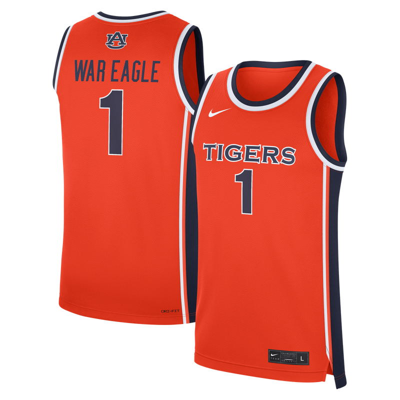 Auburn Tigers Basketball Jersey, Orange Replica Alternate Sportswear Jersey Shirt, Sleeveless Athletic Tank Jersey, Casual Gift for Men