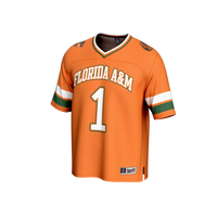 Florida A&M Rattlers Collegiate Football Jersey, Orange Sportswear Jersey Shirt, Lightweight Breathable Athletic Jersey, Casual Gift for Men