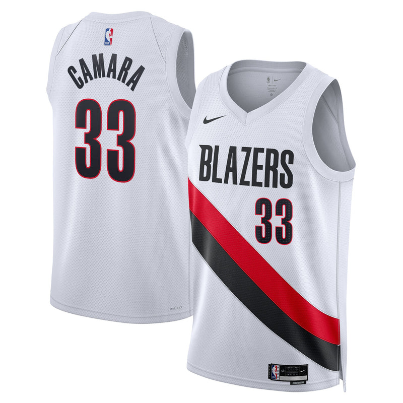 Toumani Camara Portland Trail Blazers Basketball Jersey, White Sportswear Jersey Shirt, Sleeveless Athletic Tank Jersey, Casual Gift for Men