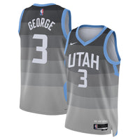 Keyonte George Utah Jazz Basketball Jersey, Gray Swingman Sportswear Jersey Shirt, Sleeveless Athletic Tank Jersey, Casual Gift for Men