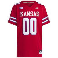 Kansas Jayhawks Football Jersey, Red Alternate Sportswear Jersey Shirt, Lightweight Breathable Athletic Jersey, Casual Gift for Men