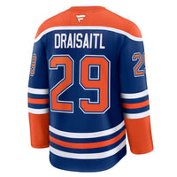 Leon Draisaitl Edmonton Oilers Hockey Jersey, Royal Premium Home Sportswear Jersey Shirt, Long Sleeve Hockey Sweater Jersey, Casual Gift for Men