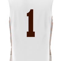 Lehigh Mountain Hawks Basketball Jersey, White Lightweight Sportswear Jersey Shirt, Sleeveless Athletic Tank Jersey, Casual Gift for Men