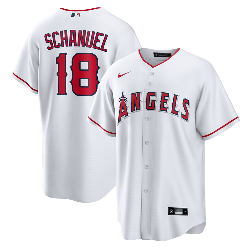 Nolan Schanuel Los Angeles Angels Baseball Jersey, White Sportswear Jersey Shirt, Lightweight Breathable Athletic Jersey, Casual Gift for Men