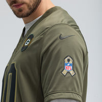 Green Bay Packers Football Jersey, Olive Limited Sportswear Jersey Shirt, Lightweight Breathable Athletic Jersey, Casual Gift for Men