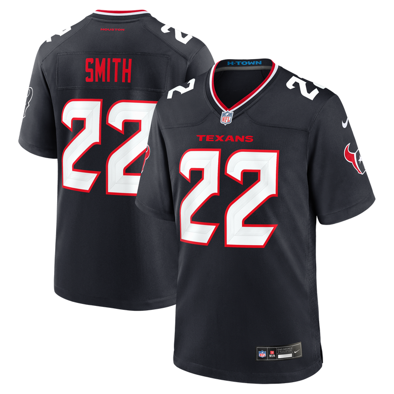 Jaylin Smith Houston Texans Football Jersey, Navy Game Sportswear Jersey Shirt, Lightweight Breathable Athletic Jersey, Casual Gift for Men